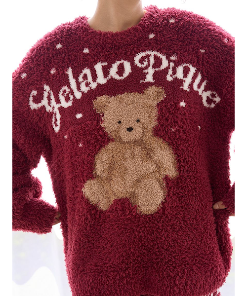 ONLINE限定】【HOLIDAY】ジェラートスノーベアジャガードプルオーバー
