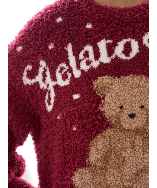 ONLINE限定】【HOLIDAY】ジェラートスノーベアジャガードプルオーバー