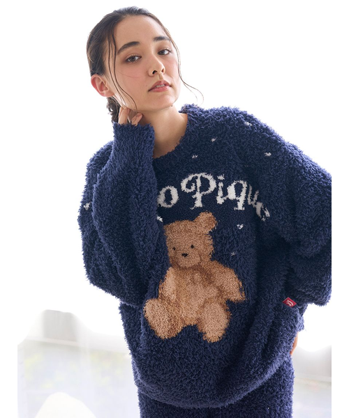 HOLIDAY ジェラートスノーベアジャガードプルオーバー&ショートパンツ ONLINE限定】【HOLIDAY】ジェラートスノーベアジャガードプルオーバー