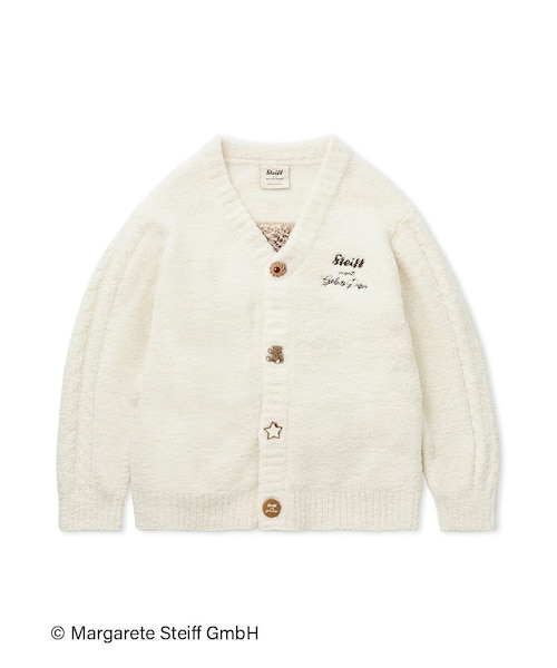 Steiff】【UNISEX】パウダージャガードカーディガン｜ジェラートピケの