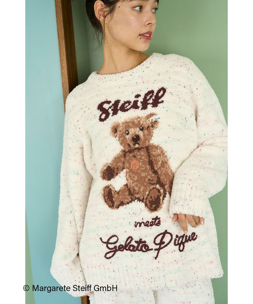 未着用！ジェラートピケ⭐️ Steiff パウダージャガードプルオーバ＆パンツ Steiff】パウダーネップジャガードプルオーバー｜ジェラートピケの通販