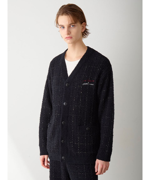 JOEL ROBUCHON】【HOMME】ツイードモコカーディガン｜ジェラートピケの