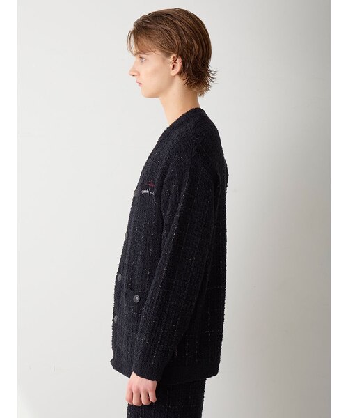 JOEL ROBUCHON】【HOMME】ツイードモコカーディガン｜ジェラートピケの