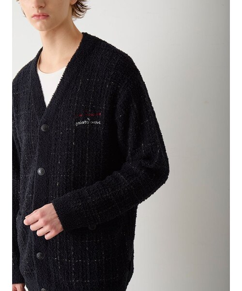 JOEL ROBUCHON】【HOMME】ツイードモコカーディガン｜ジェラートピケの