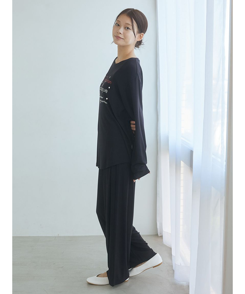 JOEL ROBUCHON】ドットワンポイントロングパンツ｜ジェラートピケの