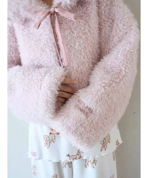 プードルボアカーディガン｜ジェラートピケの通販｜&mall（アンド