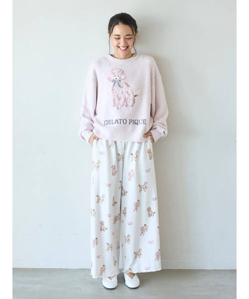 新品未使用タグ付ジェラートピケ プレイフルキャットロンT &ロング