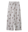 プードル柄ロングパンツ