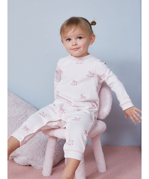 激カワ‼️バーニー ピンクロンパース 24M ヴィンテージ 早い者勝ち。 BABY】ポニー柄ロンパース｜ジェラートピケの通販｜&mall（アンド