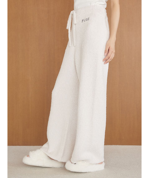 メランジロゴ刺繍ロングパンツ｜ジェラートピケの通販｜&mall（アンド