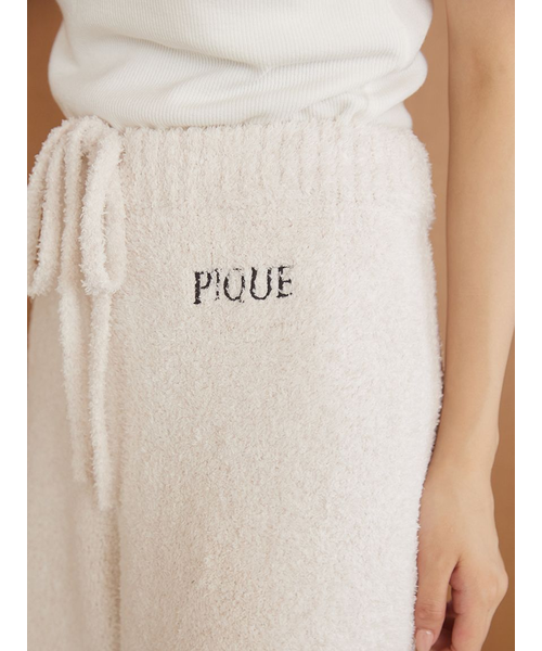 メランジロゴ刺繍ロングパンツ｜ジェラートピケの通販｜&mall（アンド