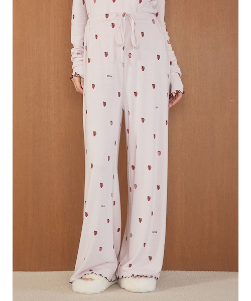 ストロベリー柄ロングパンツ｜ジェラートピケの通販｜&mall（アンド