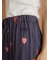ストロベリー柄ツイルロングパンツ