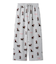 スカーフDOG柄ロングパンツ