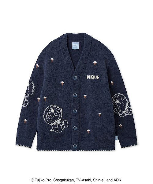 ドラえもん】【メンズ】ベビモコジャガードカーディガン｜ジェラート