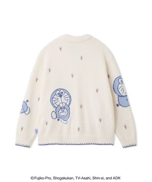 ドラえもん】【レディース】ベビモコジャガードカーディガン