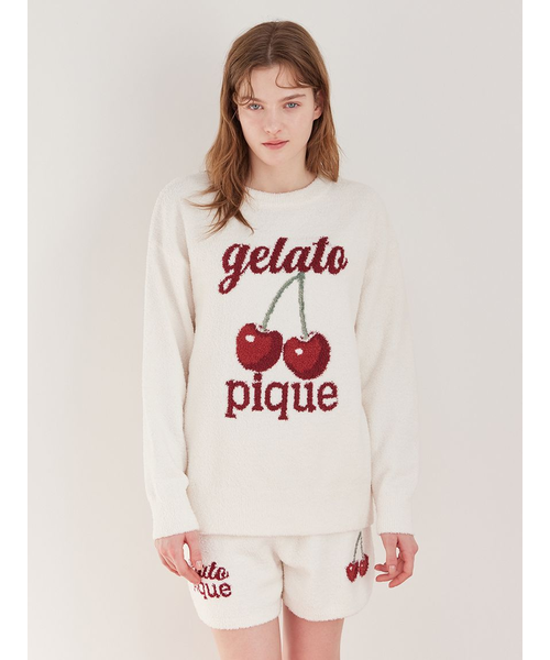 ONLINE限定】べビモコチェリージャガードプルオーバー&ショートパンツ