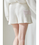 フリルロゴリブフレアショートパンツ