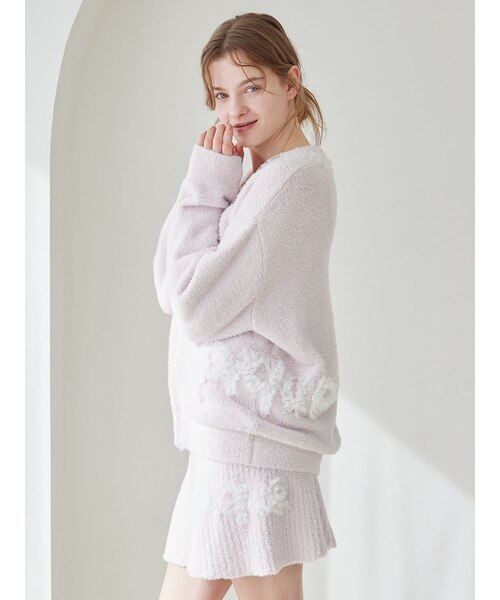 フリルロゴカーディガン｜ジェラートピケの通販｜&mall（アンドモール