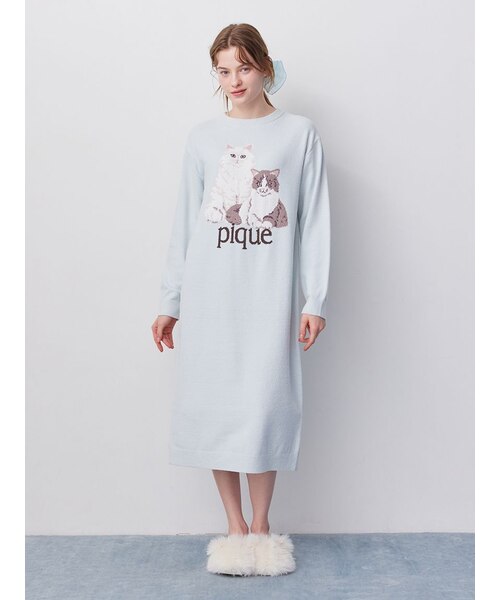【新品未使用】gelato pique エアリーモコキャットジャガードワンピース エアリーモコキャットジャガードワンピース｜ジェラートピケの通販