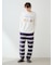 【ONLINE限定】【UNISEX】エアリーモコプレイフルDOGジャガードプルオーバー&ボーダーロングパンツセット