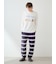 【ONLINE限定】【UNISEX】エアリーモコプレイフルDOGジャガードプルオーバー&ボーダーロングパンツセット