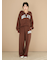 カレッジロゴ裏毛ロングパンツ