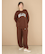 カレッジロゴ裏毛ロングパンツ