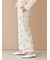 ダイナソー柄ワッフルロングパンツ