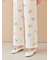 ダイナソー柄ワッフルロングパンツ
