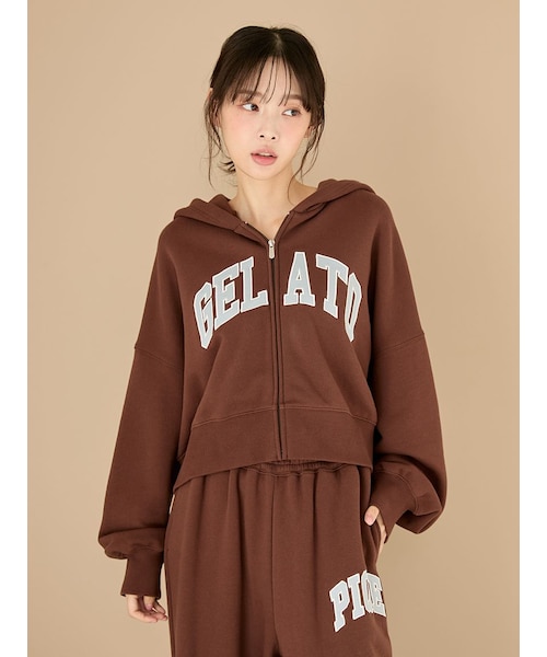 カレッジロゴ裏毛パーカ｜ジェラートピケの通販｜&mall（アンドモール