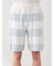 【HOMME】スムーズィー2ボーダーハーフパンツ