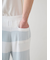 【HOMME】スムーズィー2ボーダーロングパンツ