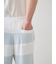 【HOMME】スムーズィー2ボーダーロングパンツ
