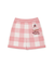 【KIDS】エアリーモコギンガムチェック柄ショートパンツ