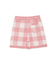 【KIDS】エアリーモコギンガムチェック柄ショートパンツ