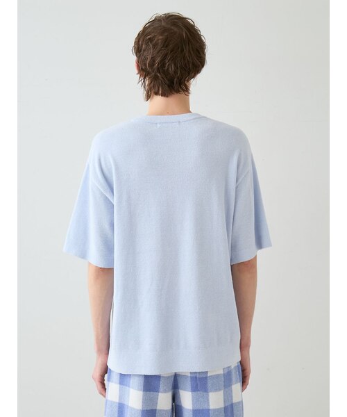 HOMME】エアリーモコモチーフジャガードプルオーバー｜ジェラートピケ