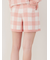 エアリーモコギンガムチェック柄ショートパンツ