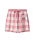 エアリーモコギンガムチェック柄ショートパンツ