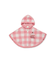 【BABY】エアリーモコギンガムチェック柄ポンチョ