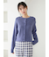 【WhiteDay】リブカーディガン&チェックロングパンツセット