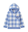 【KIDS】エアリーモコギンガムチェック柄パーカ