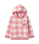 【KIDS】エアリーモコギンガムチェック柄パーカ
