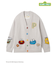 【SESAME STREET】【HOMME】エアリーモコアップリケカーディガン