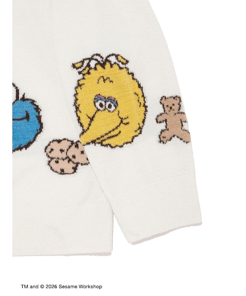 SESAME STREET】エアリーモコアップリケカーディガン｜ジェラートピケ