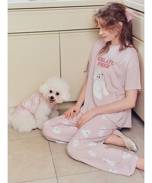 ドッグワンポイントTシャツ｜ジェラートピケの通販｜&mall（アンド