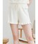 エアリーモコ裾フリルショートパンツ