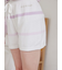 ウォッシャブルスムーズィーボーダーショートパンツ