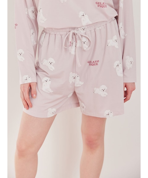 ラッピング済み】ドッグワンポイントTシャツ&ショートパンツSET