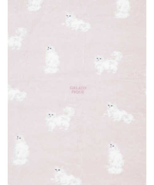 GELATO PIQUE SLEEP CAT柄　プリント毛布 gelato pique ジェラートピケ 【Sleep】CAT柄プリント毛布 ピンク 新品